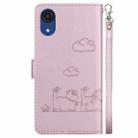 For Samsung Galaxy A03 Core Cute Cats RFID Leather Phone Case(Rose Gold) - 3