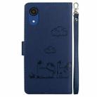 For Samsung Galaxy A03 Core Cute Cats RFID Leather Phone Case(Blue) - 3