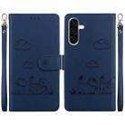 For Samsung Galaxy A26 5G Cute Cats RFID Leather Phone Case(Blue) - 1