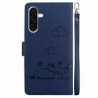 For Samsung Galaxy A26 5G Cute Cats RFID Leather Phone Case(Blue) - 3