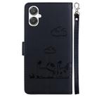 For Samsung Galaxy A25 5G / A25e JP Edition Cute Cats RFID Leather Phone Case(Black) - 3