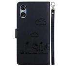 For Sony Xperia 5 V Cute Cats RFID Leather Phone Case(Black) - 3