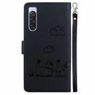 For Sony Xperia 10 V Cute Cats RFID Leather Phone Case(Black) - 3