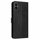 For Nothing CMF Phone 1 Solid Calf Texture Flip Leather Phone Case(Black) - 3