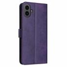 For Nothing CMF Phone 1 Solid Calf Texture Flip Leather Phone Case(Purple) - 3