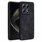 For Xiaomi 14T AZNS 3D Embossed Skin Feel Phone Case(Black) - 1