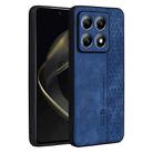 For Xiaomi 14T AZNS 3D Embossed Skin Feel Phone Case(Sapphire Blue) - 1