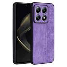 For Xiaomi 14T AZNS 3D Embossed Skin Feel Phone Case(Purple) - 1