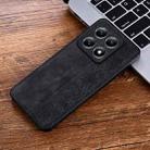 For Xiaomi 14T Pro AZNS 3D Embossed Skin Feel Phone Case(Black) - 2