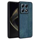 For Xiaomi 14T Pro AZNS 3D Embossed Skin Feel Phone Case(Dark Green) - 1