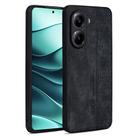 For Xiaomi Poco X7 Pro AZNS 3D Embossed Skin Feel Phone Case(Black) - 1