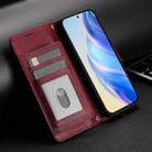 For Infinix Hot 12 Play Multi-Card Slots Zipper Wallet Leather Phone Case(Dark Red) - 2