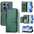 For Infinix Note 30 VIP Multi-Card Slots Zipper Wallet Leather Phone Case(Green) - 1