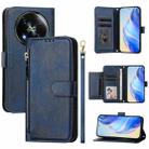 For Itel RS4 S666LN Multi-Card Slots Zipper Wallet Leather Phone Case(Blue) - 1