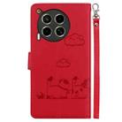 For Tecno Camon 30 5G / 4G Cute Cats RFID Leather Phone Case(Red) - 3