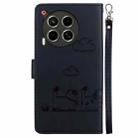 For Tecno Camon 30 5G / 4G Cute Cats RFID Leather Phone Case(Black) - 3