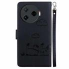 For Tecno Camon 30 Pro 5G Cute Cats RFID Leather Phone Case(Black) - 3