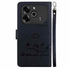 For Tecno Pova 6 5G / Pova 6 Pro 5G Cute Cats RFID Leather Phone Case(Black) - 3