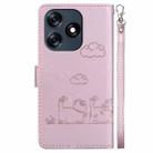 For Tecno Spark 10 4G / Spark 10C Cute Cats RFID Leather Phone Case(Rose Gold) - 3