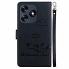 For Tecno Spark 10 4G / Spark 10C Cute Cats RFID Leather Phone Case(Black) - 3