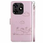 For Tecno Spark 10 Pro Cute Cats RFID Leather Phone Case(Rose Gold) - 3