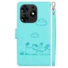 For Tecno Spark 10 Pro Cute Cats RFID Leather Phone Case(Green) - 3