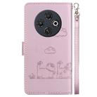 For Tecno Spark 30C Cute Cats RFID Leather Phone Case(Rose Gold) - 3