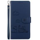 For Tecno Spark 30C Cute Cats RFID Leather Phone Case(Blue) - 2