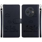 For Tecno Spark 30C Cute Cats RFID Leather Phone Case(Black) - 1