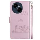 For Tecno Spark Go 1 / Pop 9 Cute Cats RFID Leather Phone Case(Rose Gold) - 3