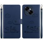 For Tecno Spark Go 1 / Pop 9 Cute Cats RFID Leather Phone Case(Blue) - 1