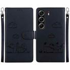 For Tecno Camon 40 Cute Cats RFID Leather Phone Case(Black) - 1