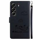 For Tecno Camon 40 Cute Cats RFID Leather Phone Case(Black) - 3