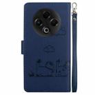 For Tecno Spark 30 4G Cute Cats RFID Leather Phone Case(Blue) - 3