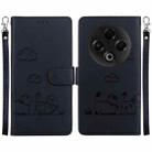 For Tecno Spark 30 4G Cute Cats RFID Leather Phone Case(Black) - 1