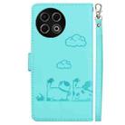 For Tecno Spark 30 Pro Cute Cats RFID Leather Phone Case(Green) - 3