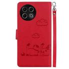 For Tecno Spark 30 Pro Cute Cats RFID Leather Phone Case(Red) - 3