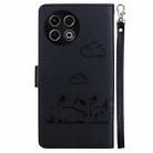 For Tecno Spark 30 Pro Cute Cats RFID Leather Phone Case(Black) - 3
