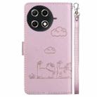 For Tecno Camon 30S / Camon 30S Pro Cute Cats RFID Leather Phone Case(Rose Gold) - 3