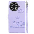 For Tecno Camon 30S / Camon 30S Pro Cute Cats RFID Leather Phone Case(Purple) - 3