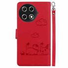 For Tecno Camon 30S / Camon 30S Pro Cute Cats RFID Leather Phone Case(Red) - 3