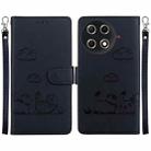 For Tecno Camon 30S / Camon 30S Pro Cute Cats RFID Leather Phone Case(Black) - 1