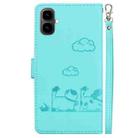 For Tecno Pop 10 / Spark Go 2 4G Cute Cats RFID Leather Phone Case(Green) - 3
