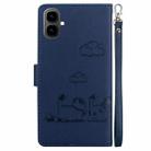 For Tecno Pop 10 / Spark Go 2 4G Cute Cats RFID Leather Phone Case(Blue) - 3