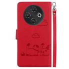 For Tecno Pop 9 5G / Spark 30C 5G Cute Cats RFID Leather Phone Case(Red) - 3