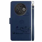 For Tecno Pop 9 5G / Spark 30C 5G Cute Cats RFID Leather Phone Case(Blue) - 3