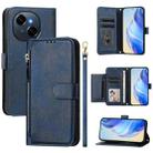 For Tecno Spark Go 1 / Spark Go 2025 / Pop 9 Multi-Card Slots Zipper Wallet Leather Phone Case(Blue) - 1