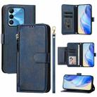 For Tecno Spark Go 2022 / Spark 8C / Spark 9 Multi-Card Slots Zipper Wallet Leather Phone Case(Blue) - 1