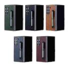 For Samsung Galaxy Z Fold6 Plating Frame PU Fold Phone Case with Pen(Green) - 2