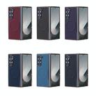For Samsung Galaxy Z Fold6 Plating Frame MagSafe Carbon Fiber Fold Phone Case(Red) - 2